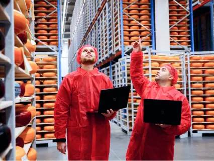 Gijs is hier met Aleks op bezoek bij Maaz Cheese om de IT-oplossingen te bespreken